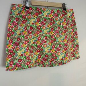 Lilly Pulitzer Colorful Floral Mini Skirt